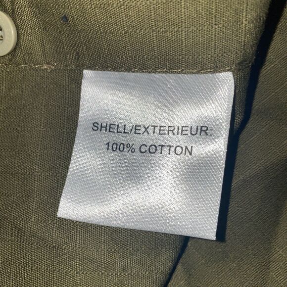 Gamekeeper Men M Army Green Short Sleeve Button-Up Shirt Ripstop Camo Highlights - Picture 6 of 9